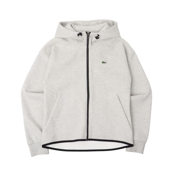 라코스테 스포츠 우먼스 그레이 후드집업