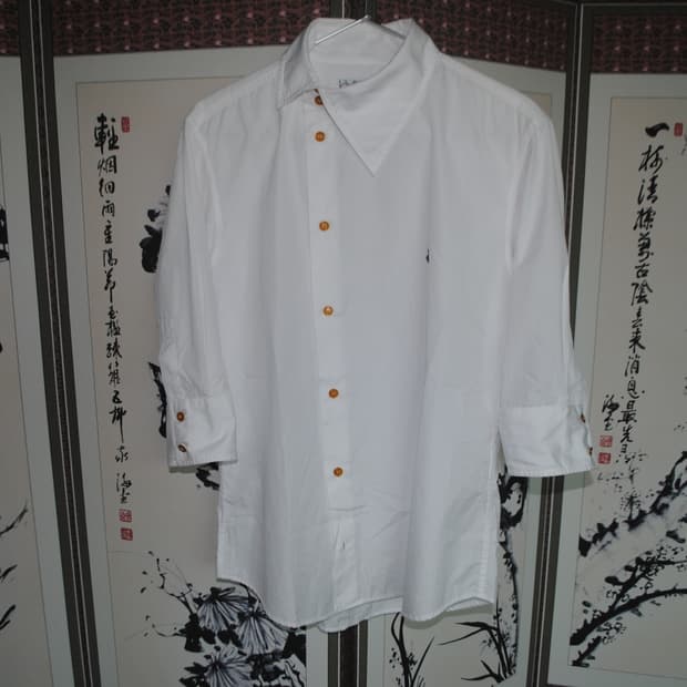 비비안 웨스트우드 맨 비대칭 셔츠