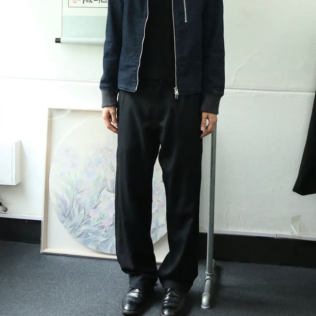 꼼데가르송 블랙 트라우저 
