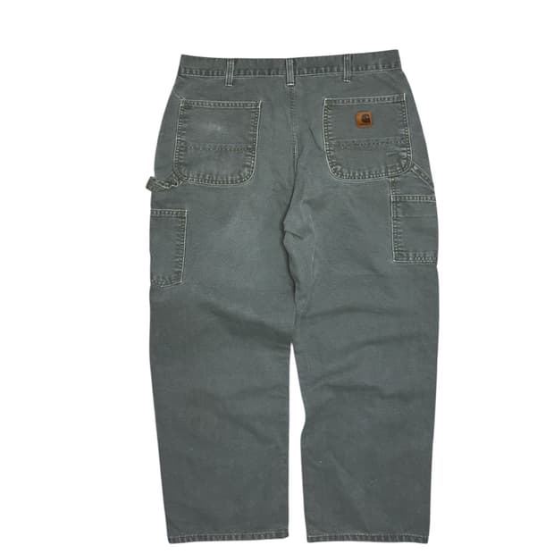 칼하트 b11 모스그린 싱글니 카펜터 워크팬츠