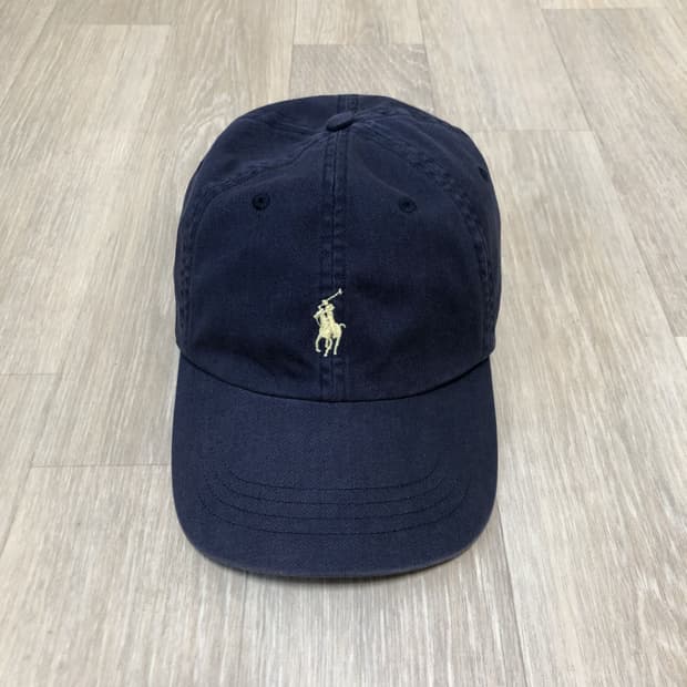 (OS) 00's 폴로 랄프로렌 POLO 코튼 트윌 워시드 네이비 볼캡