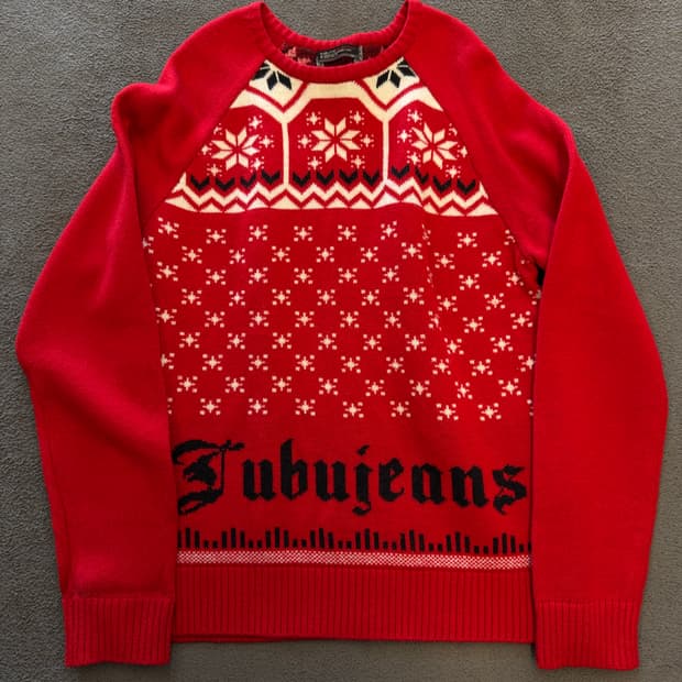 후부 빈티지 스펠아웃 니트 처분 