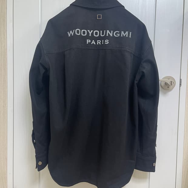 우영미 백로고 데님자켓 24fw