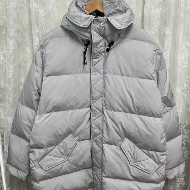 XL) 나이키 조던 윙스 다운 파카 덕다운 패딩 그레이
