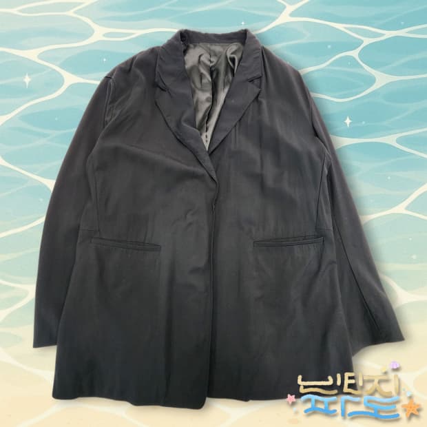 105 시스템옴므 오버핏 나일론 오픈자켓
