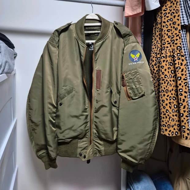 브론슨 L-2 항공자켓 L 올리브