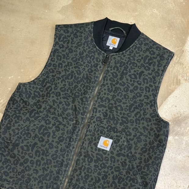 L 칼하트 WIP 레오파드 프린트 베스트