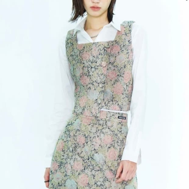 팬시클럽 뷔스티에 셋업 새상품