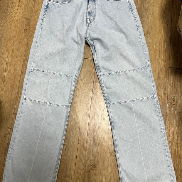 택포15) 아워레가시 익스텐디드 써드컷 데님팬츠 연청 30