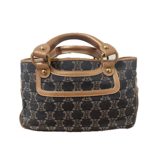 정품 셀린느 빈티지 마카담 데님 부기백