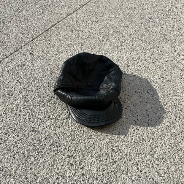 Vintage Real Leather Hunting cap