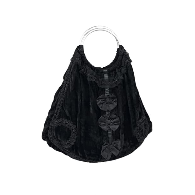 embellished velvet bag