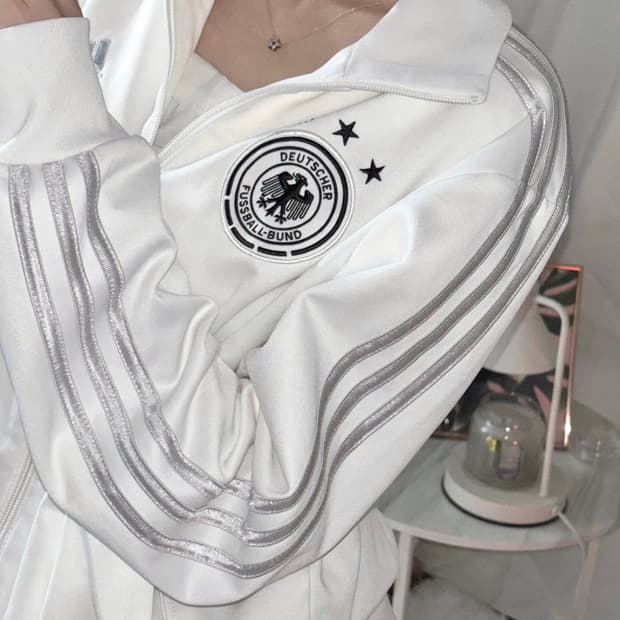 🐰아디다스 독일 흰실 대대장 희귀매물 트랙탑 져지 집업🪽🤍