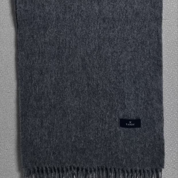 텐디 다크그레이 울/캐시미어 목도리 머플러