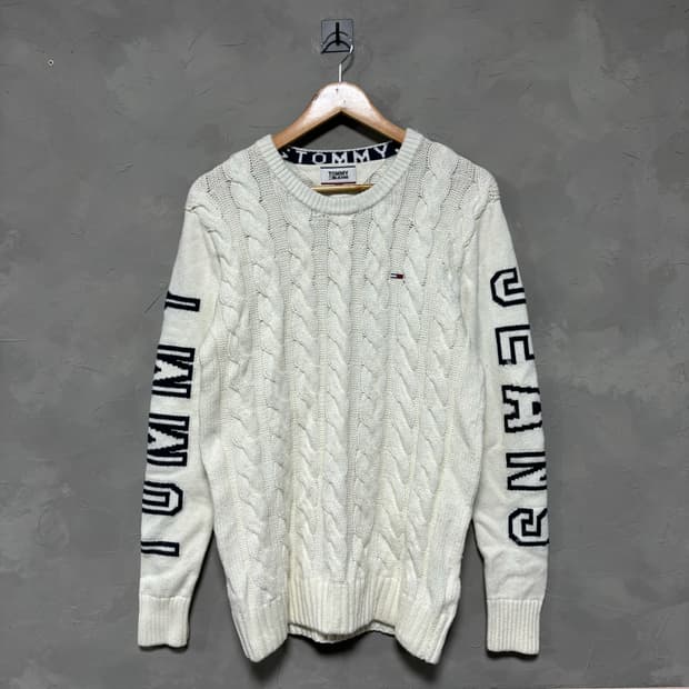 타미 진스 꽈배기 니트