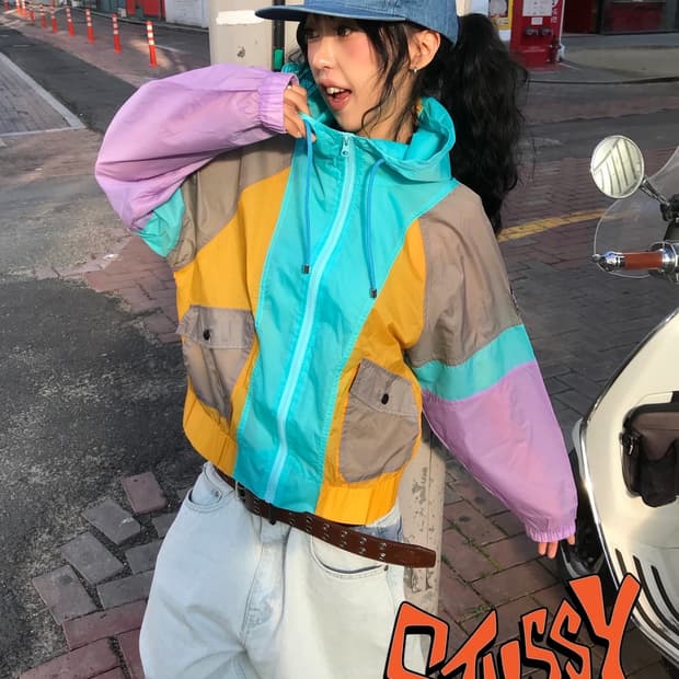 Stussy Color Block Windbreaker JK