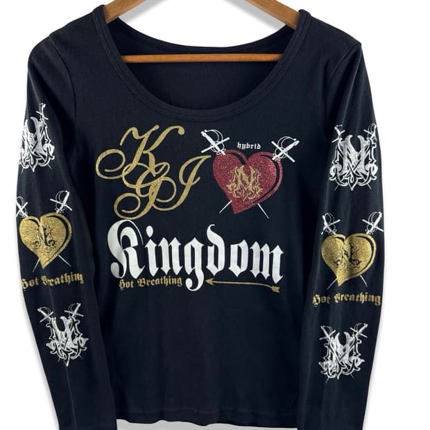 JPN 펑크 Y2K 글리터 롱슬리브2738