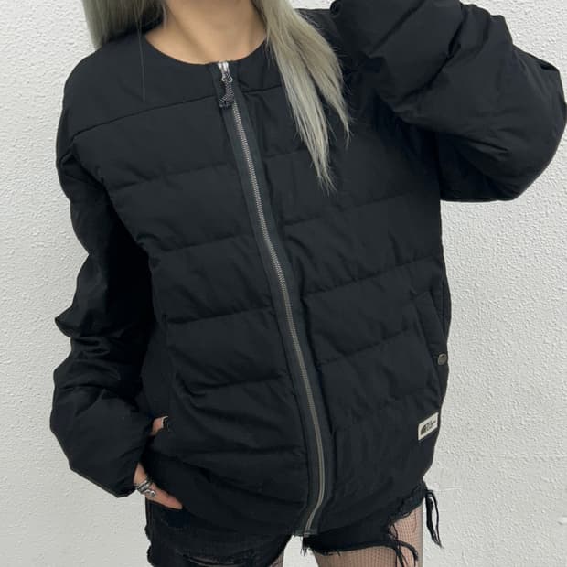  노스페이스 블랙 경량 패딩 XL