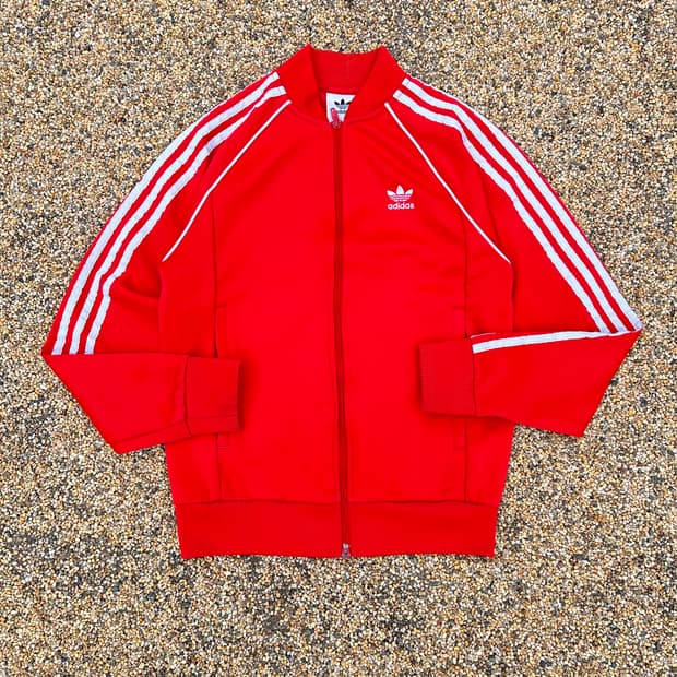 아디다스 2Way 슈퍼스타 레드 져지