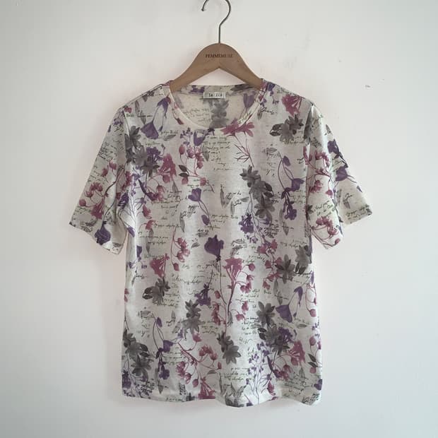 Flower short sleeve t