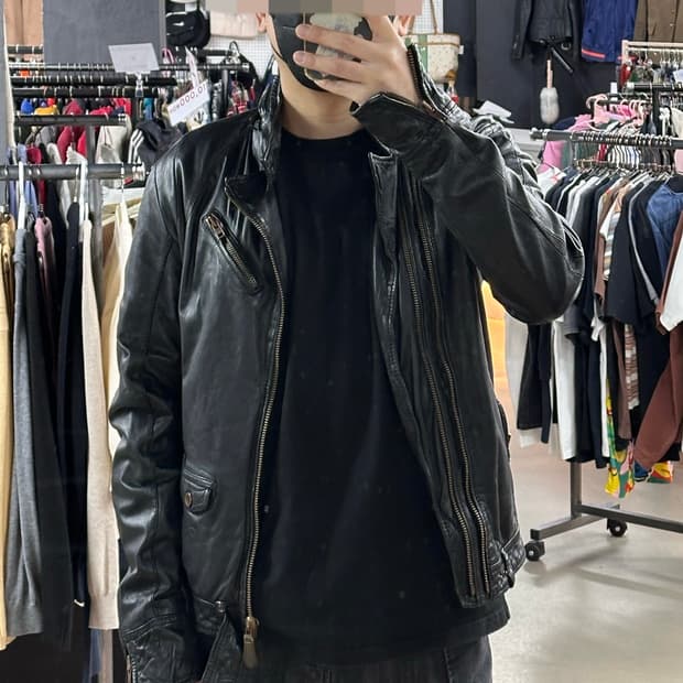 🔥디젤 양가죽 레더 바이커 자켓 M🔥