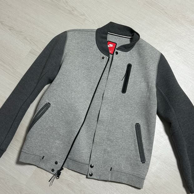 나이키 테크 플리스 자켓 L 회색