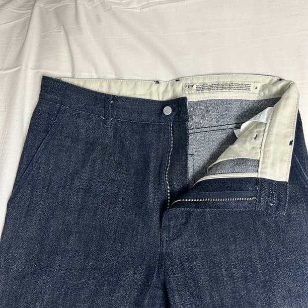 [3] 포터리 논워시드 셀비지 와이드 데님