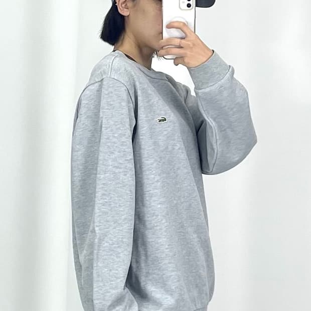 [XL]라코스테 그레이 맨투맨 CK9758