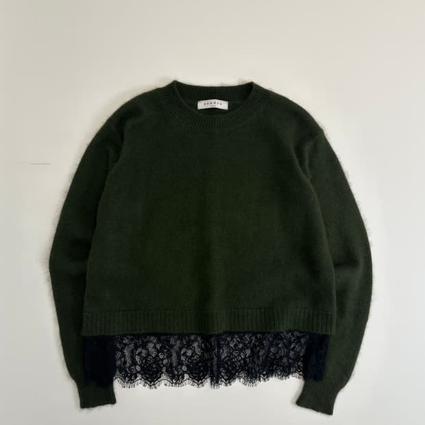 산드로 파리 레이스울니트 s