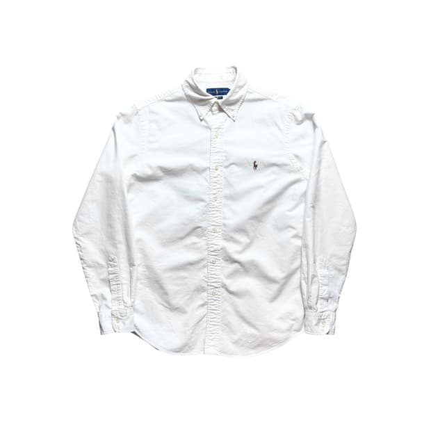 폴로 옥스퍼드면 화이트 셔츠