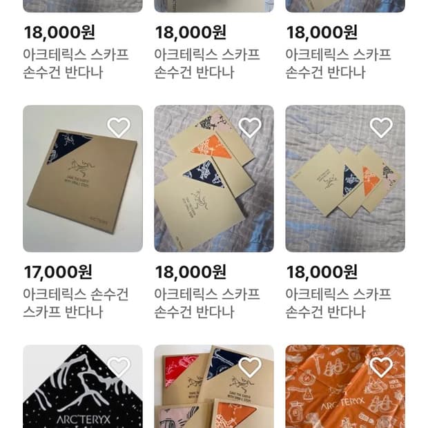아크테릭스 반다나 