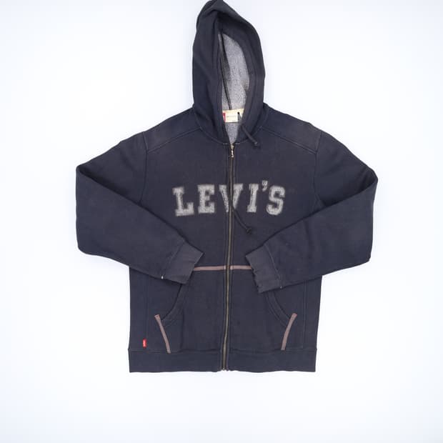 [M] 리바이스 빅로고 기모 후드집업 0107H1