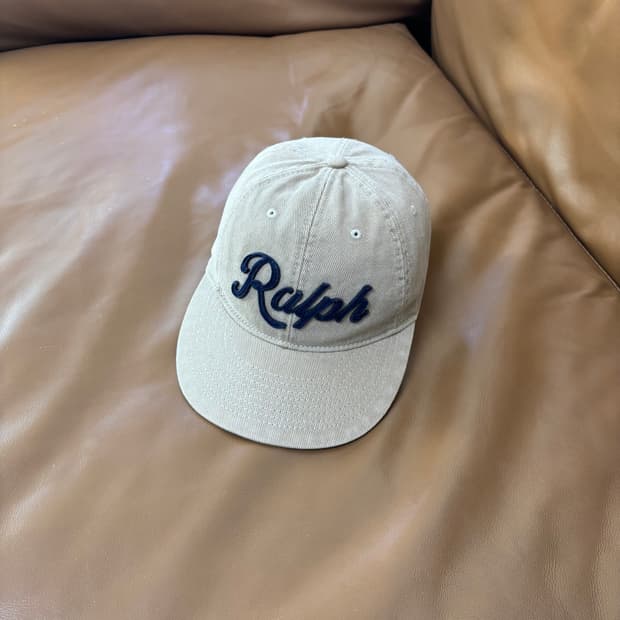 폴로 랄프로렌 볼캡 모자 아플리케 탄 베이지