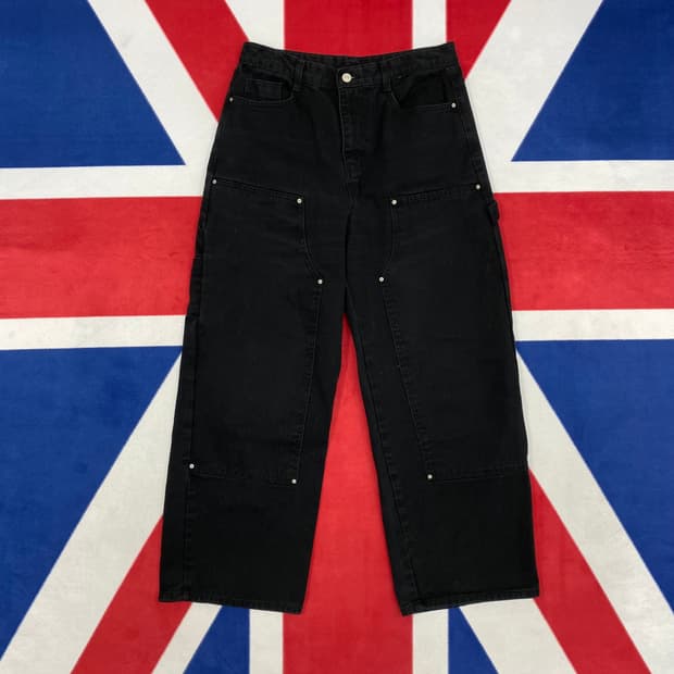 빈티지 더블니 카펜터 와이드팬츠 M 