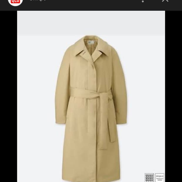 유니클로  U 패디드 코튼 코트