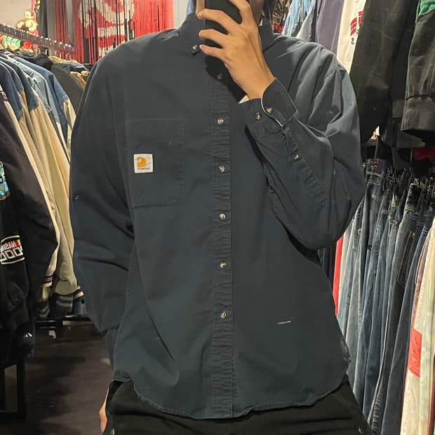 [IM] carhartt 칼하트 네이비 긴팔셔츠
