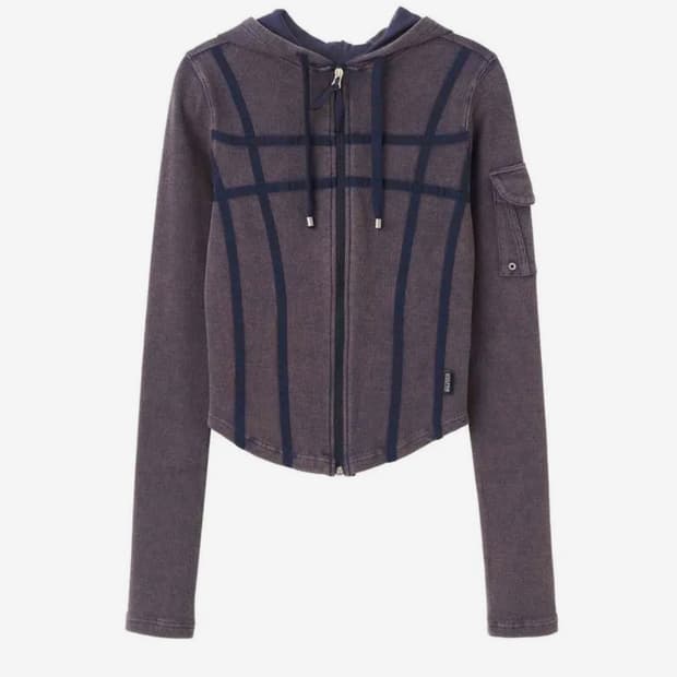 스컬프터 Washed Bondage Hoodie Washed Navy  