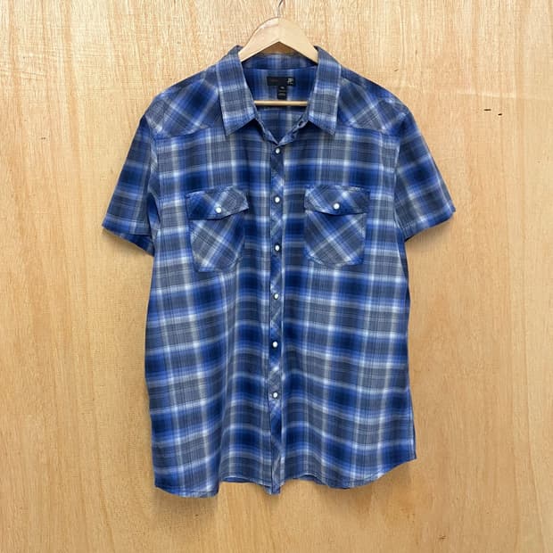 VTG ombre western shirt 미국 빈티지 옴브레 웨스턴셔츠