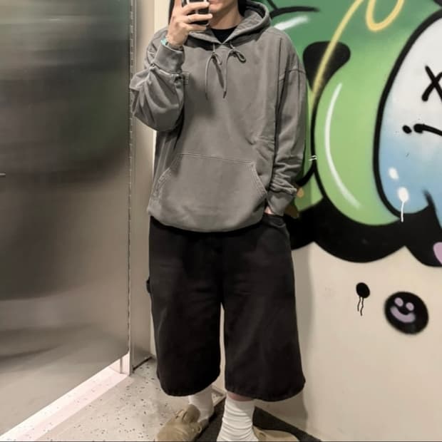 칼하트wip 넬슨 후드티 워시드블랙 XL