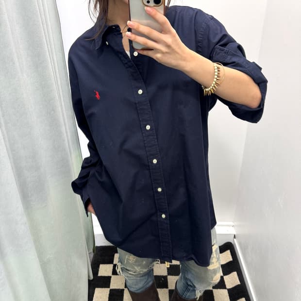 폴로 네이비 클래식핏 셔츠