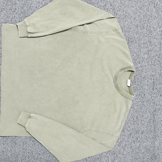 아웃스탠딩 빈티지 워싱 롱슬리브 올리브