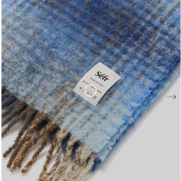 Sefr 머플러 Blue check scafr