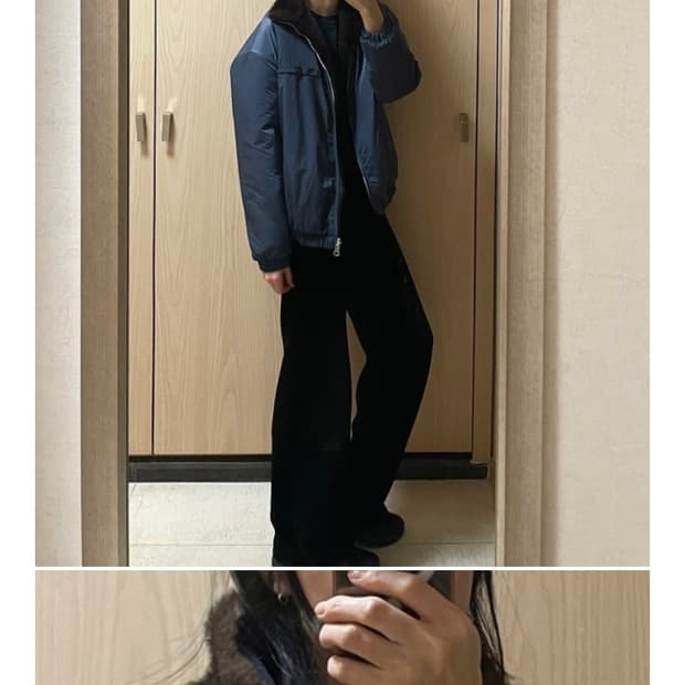 양면페이크밍크 봄버 