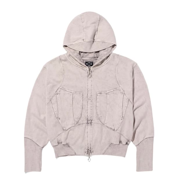 [M] 미스치프 빅 포켓 후드집업 블리치드 핑크