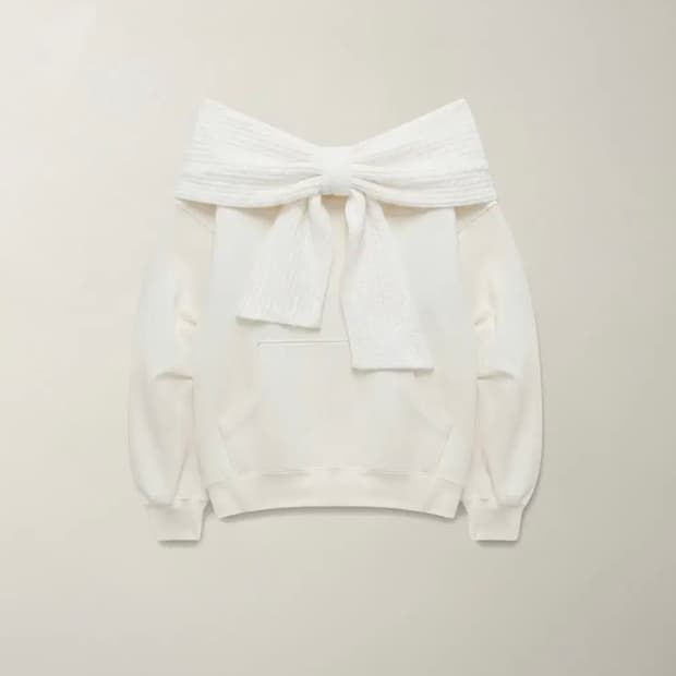 더티스 리본후드 화이트 