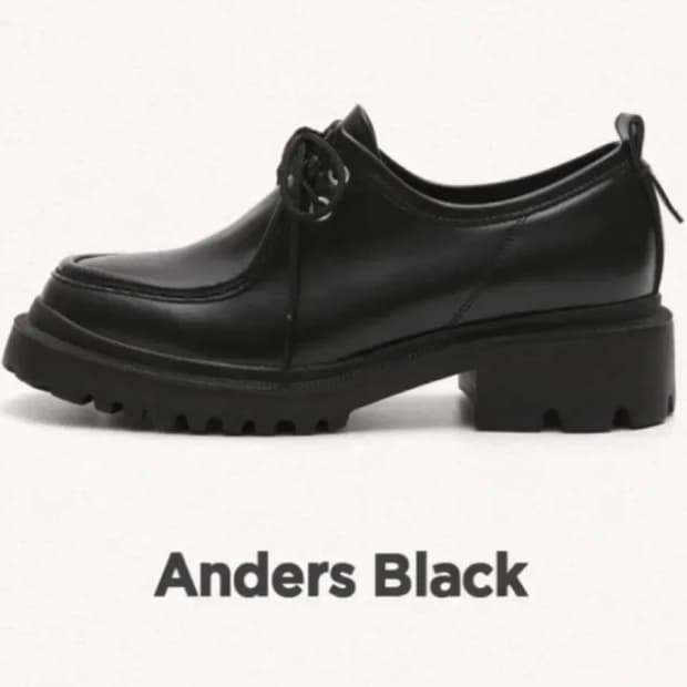 마크모크 anders black 235 콜프 청키 더비 로퍼 4cm