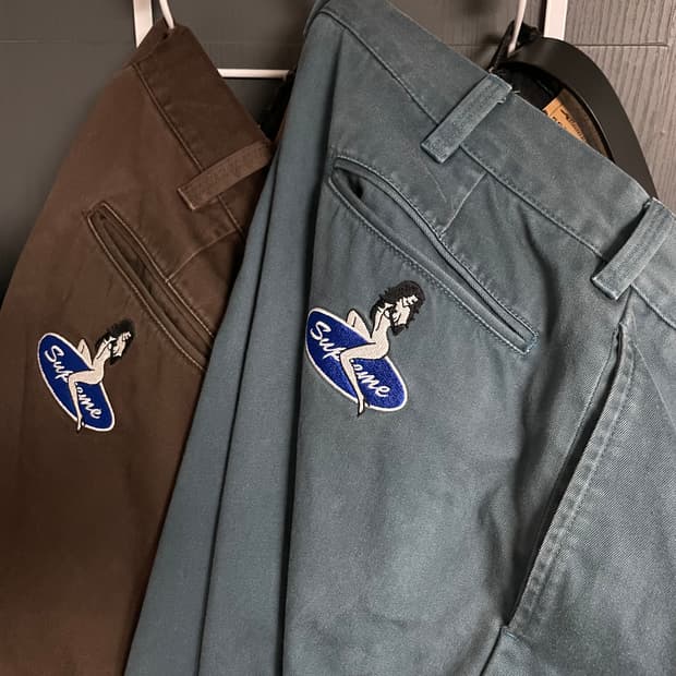 슈프림 핀업 걸 치노 supreme pin up girl chino