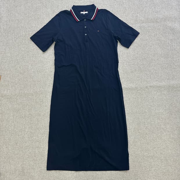 XL 타미힐피거 피케 카라 원피스(벨트X) 0417D