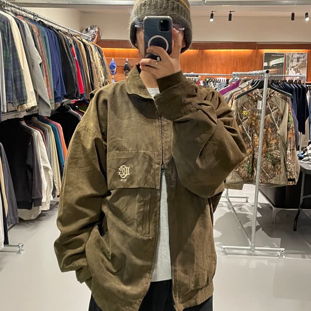 90s made in usa 블루종 자켓