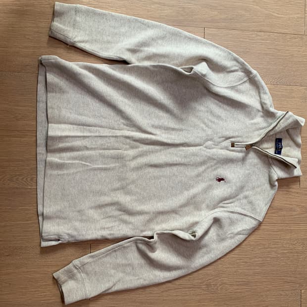 폴로 랄프로렌 반집업 니트 하프집업 sp사이즈 베이지 컬러